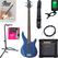 Yamaha TRBX174 Electric Bass Dark Blue Metallic Set