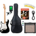 Set Starter Chitarra Elettrica Squier Sonic LH Nera