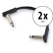 RockBoard Flat Patch Cable 10 cm Set de 2