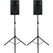 Pronomic E-212 MA Caja Activa 12" 500 Vatios Set con Soportes