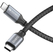 Cable De Carga Sonero USB-C A USB-C 60W Gris/Negro 2,0 m