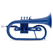 Classic Cantabile KFL-30BU MardiBrass Kunststoff Bb-Flügelhorn Blau