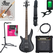 Ibanez SR300EBL-WK Electric Bass Weathered Black Starter Set