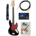 Rocktile Pro JB-30BK 70's Deluxe E-Bass Black Set