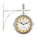 Stagecaptain BHU-3334 SR Kleine Stationsklok met Wandhouder Zilver