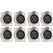 Pronomic XFD XLR Einbaubuchse Female 8x Set