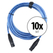 Pronomic Stage XFXM-Blue-5 Cable de Micrófono XLR 5 m Metallic Blue Set de 10