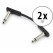 RockBoard Flat Patch Cable 5 cm Set de 2
