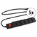 Stagecaptain OPSS-6 BK Multiprise Extérieure 6 Prises avec Interrupteur IP44 Lot de 5