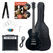 Rocktile Banger's Pack Single Cut E-Gitarren Set, 7-teilig Black