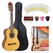 GEWA Student 1/2 Guitarra Clásica Natural Clara Set de Inicio
