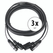 Pronomic Stage IECD-2.5 Câble Hybride DMX C/DMX 2,5m Lot de 3