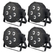 Showlite FLP-5x9W Flatline Panel LED Scheinwerfer RGB 4x Set