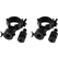 Eurolite TPZ-1 Morsetto con Spinotto TV Nero Set da 2