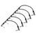 Set de 5 Pronomic Stage INST-A-030 Cable Patch con Conectores en Ángulo 0,3 m negro 5x Set