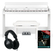 FunKey DP-1088 WM Digitalpiano Weiß matt Set inkl. Bank, Kopfhörer und Schule