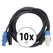Pronomic Stage PPD-2.5 Hybridkabel Powerplug/DMX 10x Set