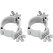 Eurolite TPC-10 Half Coupler Clamp Silver 2-Piece Set