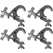 Contestage Fast Selflock Clamp Hook Silver V2 4-Pack