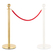 Stagecaptain PLS-150 Deluxe 1.1-200G Barrier Post Crowd Control System 2.0m Gold