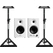 Edifier MR4 2.0 Studiomonitore White Stativ Set