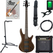 Ibanez GSR205B-WNF SR Gio E-Bas Walnut Flat Starter Set