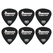 Ibanez PA16MRG-BK Grip Wizard Rubber Medium - Paquete de 6