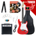 Set de Guitarras Eléctricas Rocktile Banger's Pack Red incl. Amplificador, Funda, Afinador, Cable, Correa, Cuerdas y Escuela incl. CD/DVD