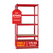 Estantería Stagecaptain Heavyrack con Baldas De Madera Roja, máx. 875 kg