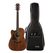 Ibanez AW54LCE-OPN Guitarra Para Zurdos Open Pore Natural Set con Funda