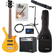 Rocktile TB-4 NHS Traveler E-Bass Natural Honey Stain Super Set