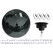 Set Sfera Specchiata Eurolite 30 cm Nera