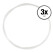 Classic Cantabile Ukulele String Set Nylon, Transparent 3-PACK