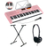 McGrey LK-6120-MIC Leuchttasten-Keyboard mit Mikrofon pink