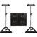 Edifier MR4 2.0 Studiomonitore Black Stativ Set