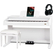 Classic Cantabile DP-210 WM E-Piano Wit Mat Set incl. Bank, Koptelefoon en School