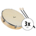 XDrum HTM-12S 12" Tambor De Mano Con Baquetas Set De 3