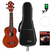 Ortega RU5MM-SO Ukulele Soprano Natur Satin Set