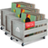 Stagecaptain SPK-100 GY Platenkist "Emil" Grijs 3x Set