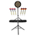Stagecaptain DBS-1715 BullsEye Pro Dartschaal + Standaard en Tas Set Zwart