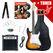 Set de Guitarras Eléctricas Rocktile Banger's Pack Sunburst incl. Amplificador, Funda, Afinador, Cable, Correa, Cuerdas y Escuela incl. CD/DVD