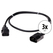 Pronomic IECIEC-0.5 Power Cable Extension 0.5m 3x Set