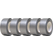 Gerband 246 Gaffa Tape Cloth Adhesive Tape 48mm x 50m Silver Gray 5x Set