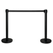 Stagecaptain PLS-200 BKB Barrier Post Crowd Control System Black Pair