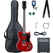 McGrey Rockit E-Gitarre Double Cut-Komplettset Cherry Red