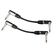 Pronomic Stage INST-A-015 Cable Patch Conector Angular 0,15 m negro Set de 2