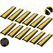 Pronomic Protector 2-100L V3 Passacavi 2-Canali 100cm con Connessione a V 12x Set