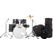 Pearl Export EXX725SBR/C778 Kit Batterie Graphite Silver Twist avec Housses