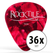 Rocktile Púas Red Tortoise Thin Paquete de 36