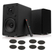 Vulkkano A5 ARC Casse Attive Nere Set Oehlbach